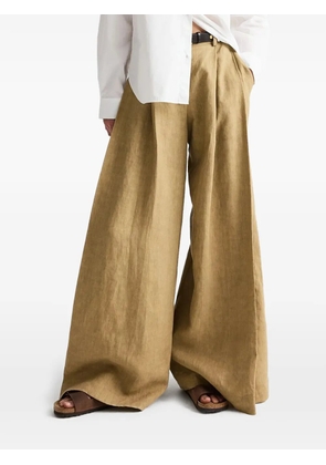 TWP pleated palazzo pants - Neutrals