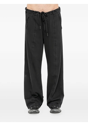 Andrea Ya'aqov drawstring wide-leg trousers - Black
