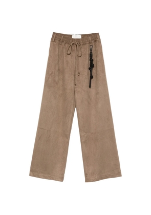 Song For The Mute drawstring-waist wide-leg trousers - Brown
