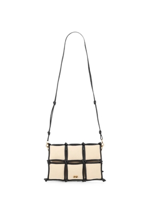 Cult Gaia Gaia's Puff knotted cage-detail cross body bag - Neutrals