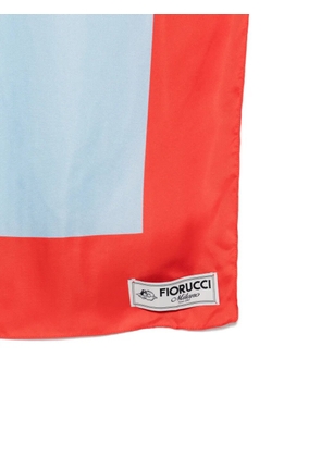 Fiorucci dog-print scarf - Red