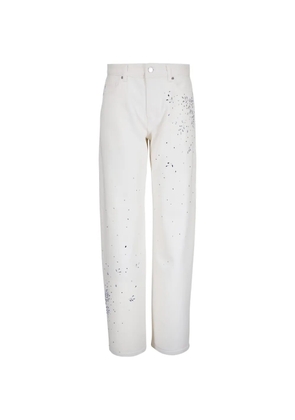 AG Jeans Billie crystal-embellished jeans - White