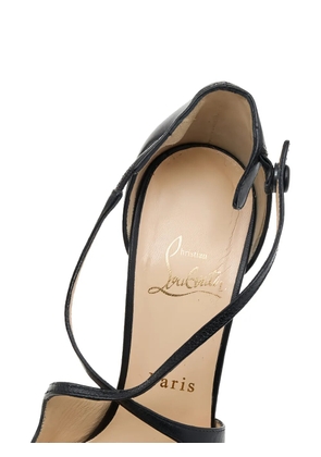 Christian Louboutin Pre-Owned 130mm criss-cross heeled pumps - Black
