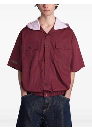 PDF hooded short-sleeve shirt - Red