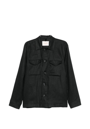 OFFICINA 36 button-fastening pocket overshirt - Black