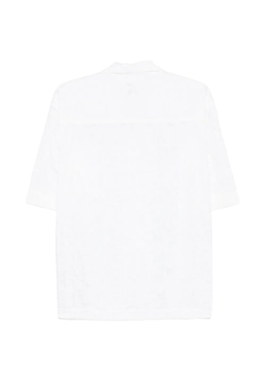 Tintoria Mattei floral-jacquard short-sleeve shirt - White