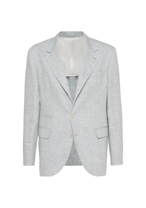 Brunello Cucinelli notched-lapels single-breasted blazer - Grey