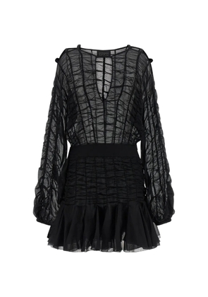 Giovanni Bedin smock-effect cut-out mini dress - Black