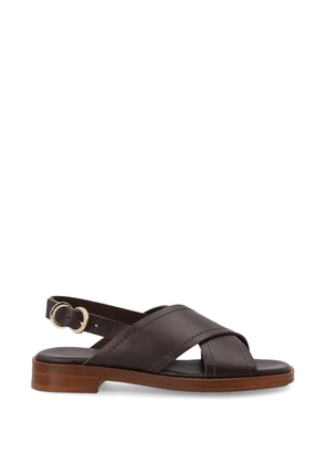 FRAU crossover-strap slingback sandals - Brown