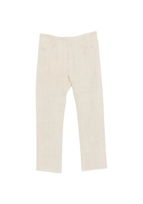 Label Under Construction linen chino trousers - Neutrals