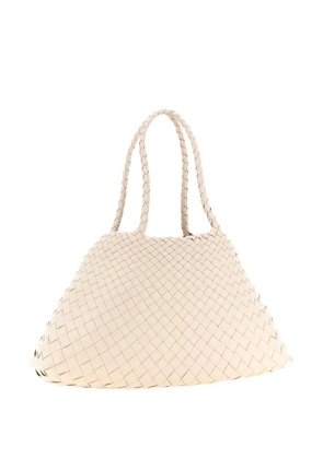 DRAGON DIFFUSION Santa Croce woven-leather tote bag - Pink