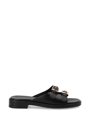 FRAU double-strap buckle sandals - Black