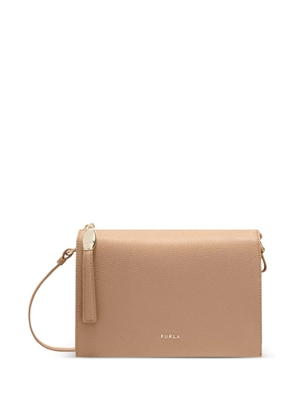 Furla mini Ofelia leather crossbody bag - Brown