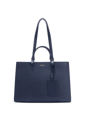 Furla large Deva leather tote bag - Blue