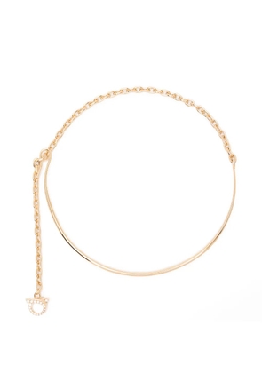 Ferragamo Gancini crystal-embellished necklace - Gold
