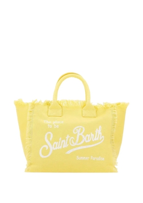 MC2 Saint Barth logo-print tote bag - Yellow