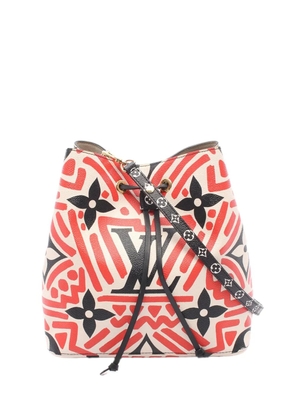 Louis Vuitton Pre-Owned 2020 Monogram Giant Crafty Neonoe MM bucket bag - Red