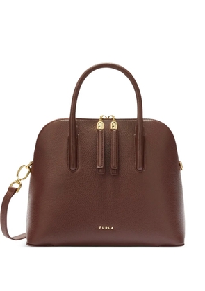 Furla S Atmosfera Dome leather tote bag - Brown
