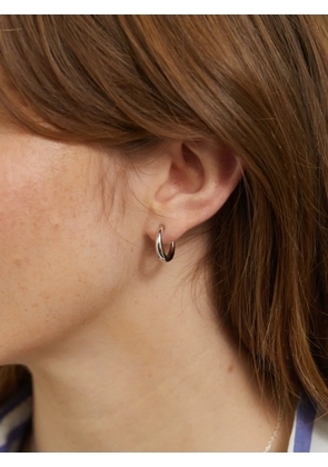 AUREE JEWELLERY Alta crescent-shaped hoop earrings - Silver