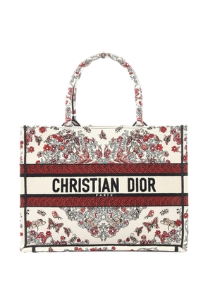 Christian Dior Pre-Owned 2010-2026 Medium Le Cœur des Papillons Book tote bag - White