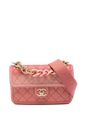 CHANEL Pre-Owned 2019 Small Quilted Caviar Sunset On The Sea Flap satchel - Pink