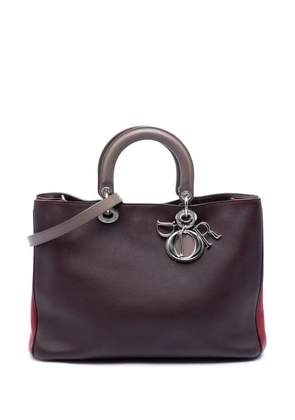 Christian Dior Pre-Owned 2012 Large Tricolor Diorissimo satchel - Red