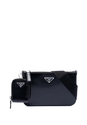 Prada Pre-Owned 2013-2026 Spazzolato Leather Zip Top crossbody bag - Black