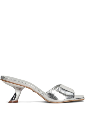 CARRANO 70mm leather sandals - Silver