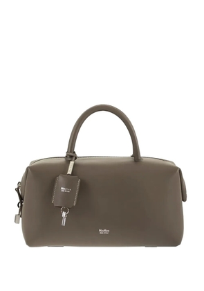 Max Mara leather padlock-detail shoulder bag - Grey