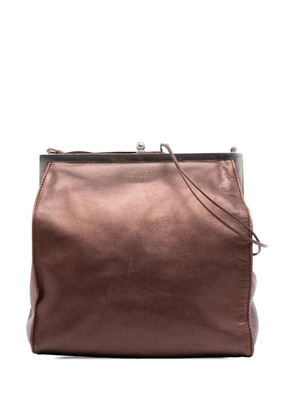 Prada Pre-Owned 2000-2013 Metallic Nappa Frame crossbody bag - Brown