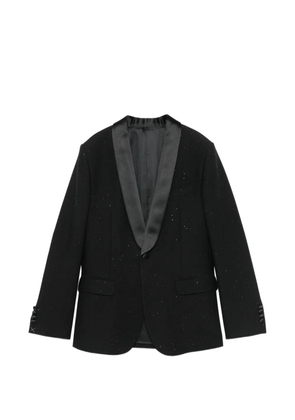 Santoni sequin-embellished shawl-lapel blazer - Black