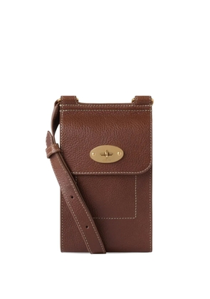 Mulberry mini Antony grained-leather messenger bag - Brown