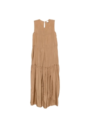 ASPESI tiered sleeveless maxi dress - Neutrals