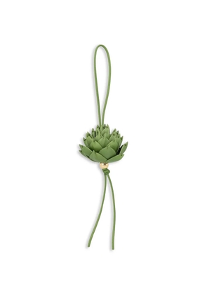LOEWE Artichoke leather keychain - Green