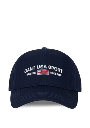 Gant logo-embroidered baseball cap - Blue