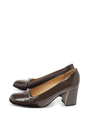 Gucci Pre-Owned 70mm Horsebit leather pumps - Brown