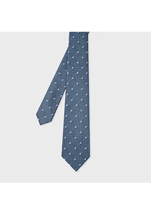 Paul Smith Blue Silk 'Dots' Tie
