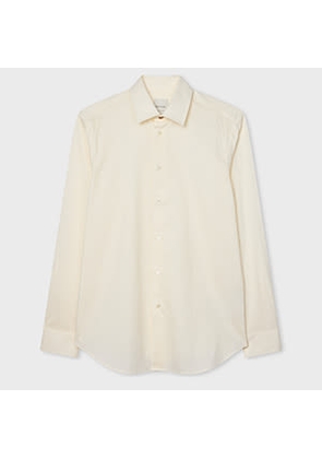 Paul Smith Regular-Fit Beige Stripe Cotton-Silk Shirt White