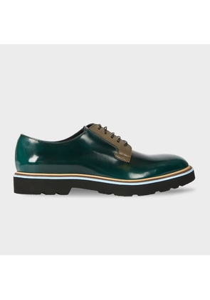 Paul Smith Green High-Shine 'Ras' Shoes Brown