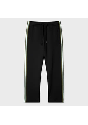 PS Paul Smith Black Track Pants with Stripe Trim