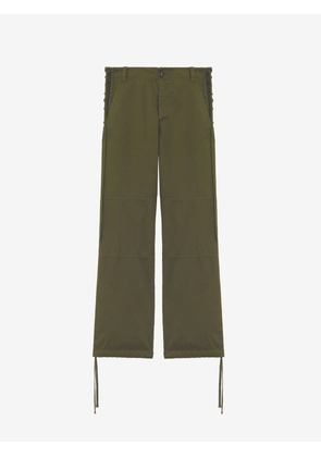 McQueen Lace-Up Trousers - Green - Men - 42