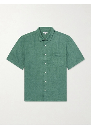 Sunspel - Linen Shirt - Men - Green - S