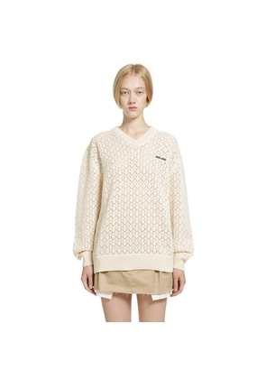 Cotton V-neck Sweater