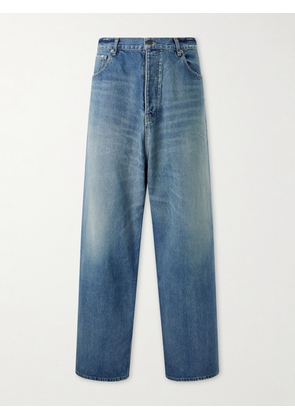 Balenciaga - Wide-Leg Distressed Jeans - Men - Blue - S