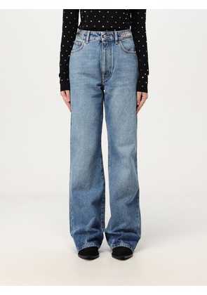 RABANNE Jeans Woman color Blue