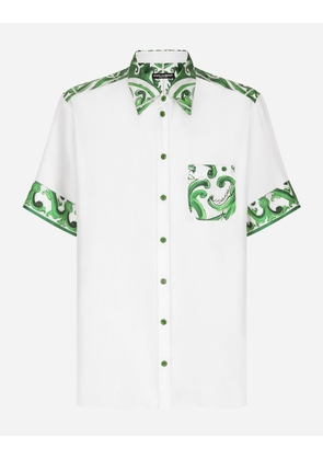 Dolce & Gabbana Majolica-print Silk Hawaiian Shirt - Man Shirts Print 42