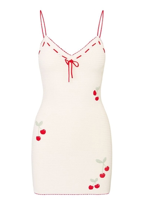 LoveShackFancy Yelena Cherry Crochet Dress - Moda Operandi
