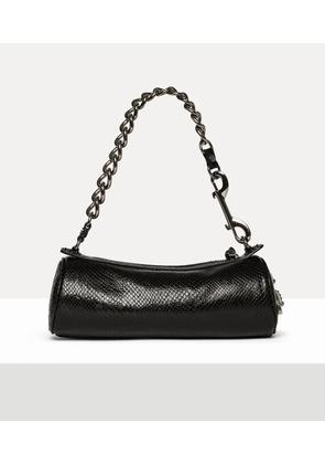 Vivienne Westwood Cindy Cylinder Bag Python-effect Emboss Black