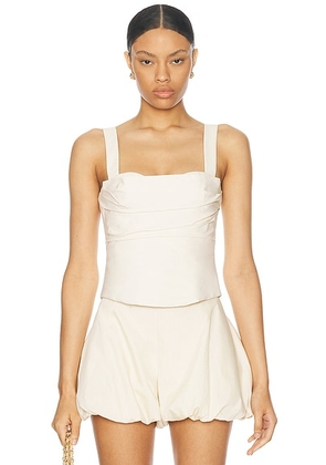 LPA Roselle Corset Top in Ivory - Ivory. Size M (also in XS, L, S, XXS, XL).