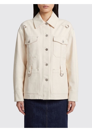 DURAZZI MILANO Slim Fit Cotton Shirt Jacket with Metal Ring Detail